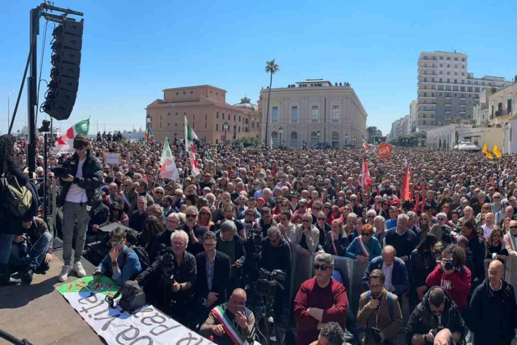 La piazza principale di Bari