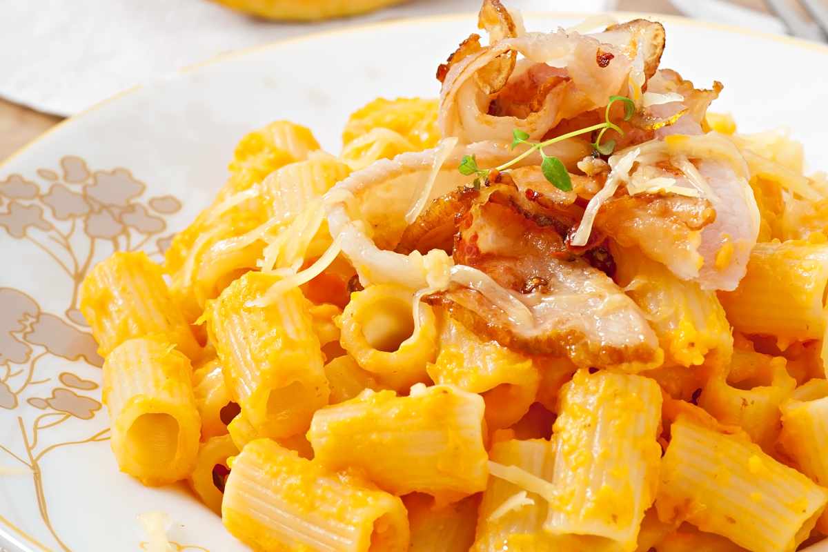 Pasta con la zucca